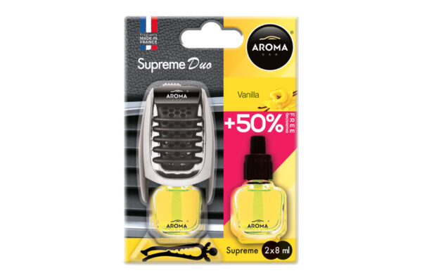 ALL IN POINT ΑΡΩΜΑΤΙΚΟ ΑΕΡΑΓΩΓΟΥ AROMA SUPREME DUO +50% ΒΑΝΙΛΙΑ AMIO - 1 ΤΕΜ. - AIN-171517 LEFKELIS.GR