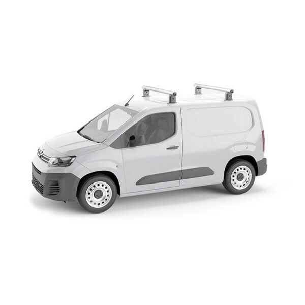 Πλήρες Σετ με Μπάρες Οροφής Αλουμινίου Airdyn I 135 cm και Άκρα Τοποθέτησης για Επαγγελματικά Οχήματα και Van Menabo - 2 τεμ. - Image 2