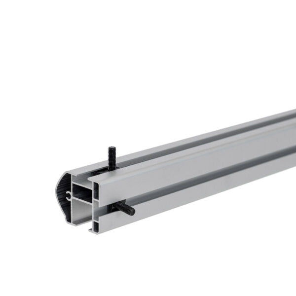 Πλήρες Σετ με Μπάρες Οροφής Αλουμινίου Airdyn L 125 cm και Άκρα Τοποθέτησης για Επαγγελματικά Οχήματα και Van Menabo - 2 τεμ. - Image 2