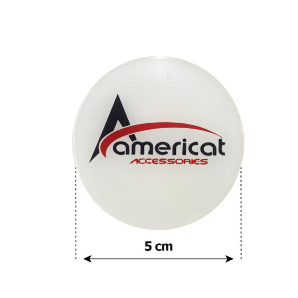 AMERICAT ΜΟΝΟΓΡΑΜΜΑ ΑΥΤΟΚΟΛΛΗΤΑ ΖΑΝΤΩΝ 5 cm ΛΕΥΚΟ/ΚΟΚΚΙΝΟ/ΜΑΥΡΟ ΣΜΑΛΤΟΥ - 4 ΤΕΜ. - Image 2