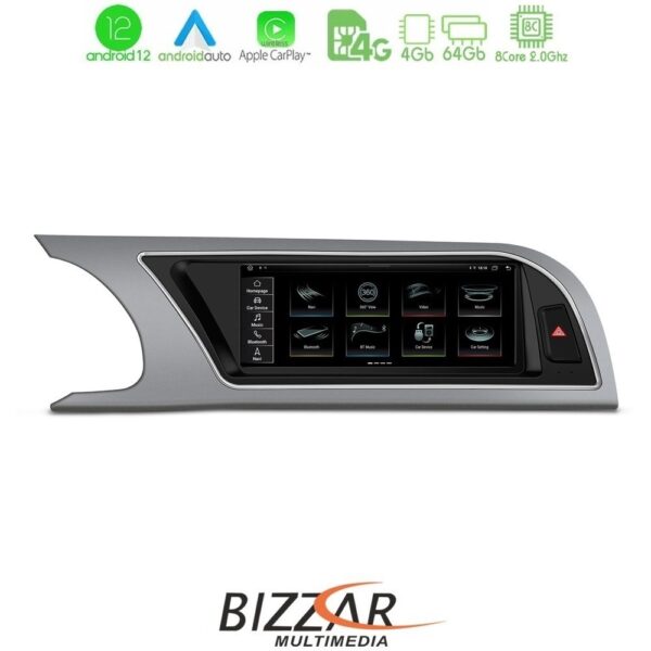 Bizzar OEM AUDI A5 (B8) 2008-2015 (με MMI3G) 8.8" Android12 8Core 4+64GB Navigation Multimedia Station