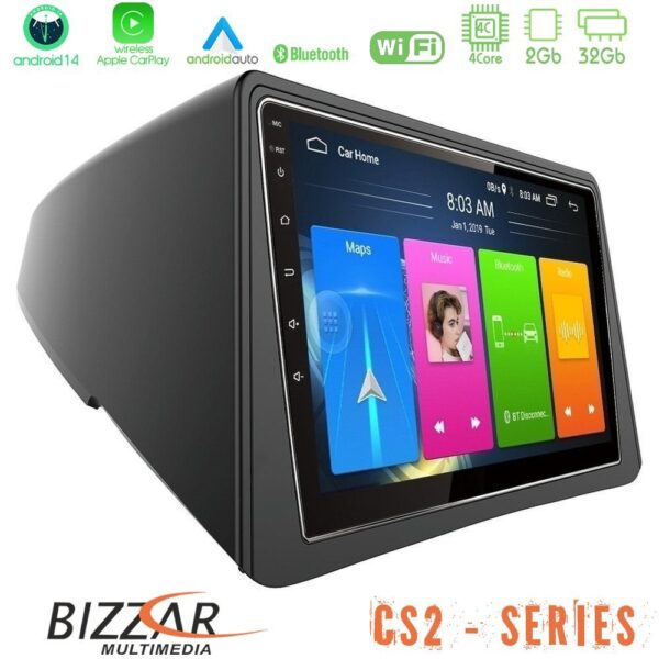 Bizzar CS2 Series 4Core Android14 2+32GB Opel Mokka Navigation Multimedia Tablet 9" Με Carplay & Android Auto