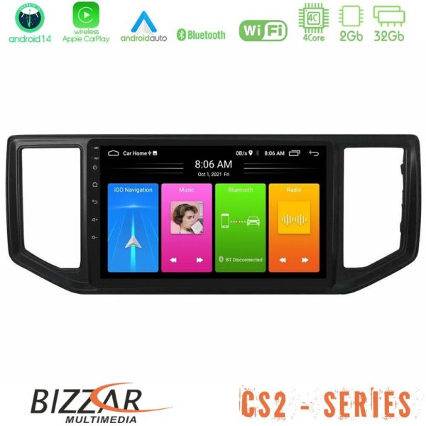 Bizzar CS2 Series 4Core Android14 2+32GB VW Amarok 2017-2022 Navigation Multimedia Tablet 9" Με Carplay & Android Auto