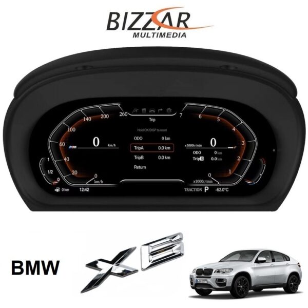 BMW X6 E71 2008-2013 Digital LCD Instrument Cluster 12,3" με HD οθόνη 1920*720