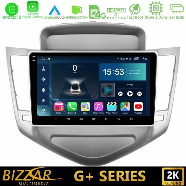 Bizzar G+ Series Chevrolet Cruze 2009-2012 8core Android12 6+128GB Navigation Multimedia Tablet 9" - Image 2
