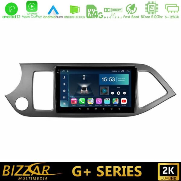 Bizzar G+ Series Kia Picanto 8core Android12 6+128GB Navigation Multimedia Tablet 9" - Image 2