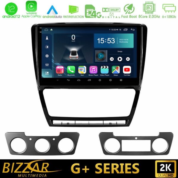 Bizzar G+ Series Skoda Octavia 5 8core Android12 6+128GB Navigation Multimedia Tablet 10" - Image 2
