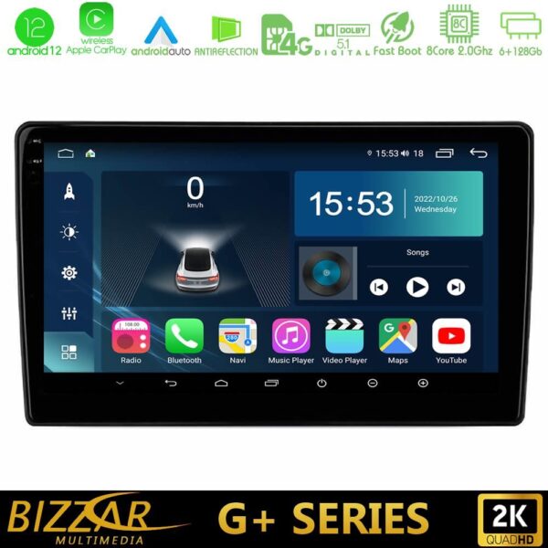 Bizzar G+ Series Kia Ceed 2007 - 2009 8core Android12 6+128GB Navigation Multimedia Tablet 9"