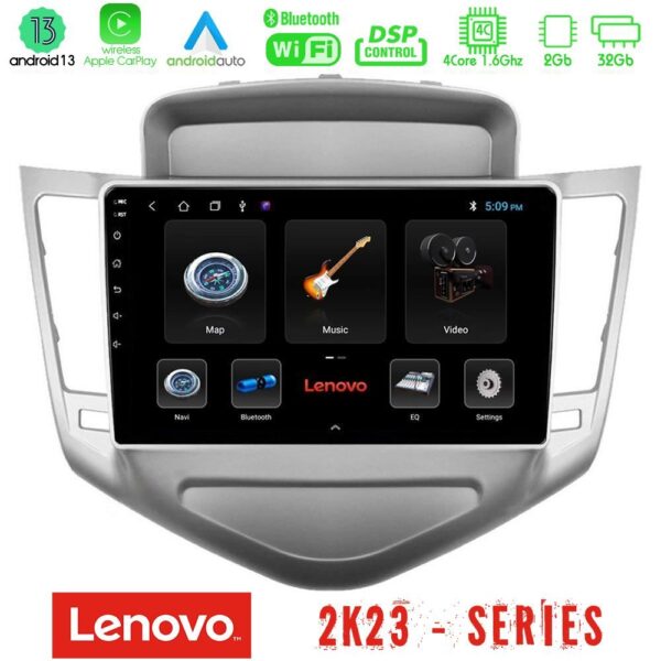 Lenovo Car Pad Chevrolet Cruze 2009-2012 4Core Android 13 2+32GB Navigation Multimedia Tablet 9" - Image 2