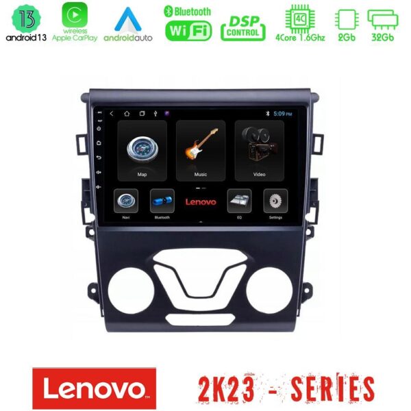 Lenovo Car Pad Ford Mondeo 2014-2017 4Core Android 13 2+32GB Navigation Multimedia Tablet 9"