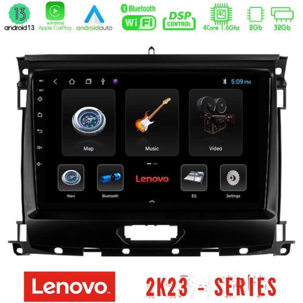 Lenovo Car Pad Ford Ranger 2017-2022 4Core Android 13 2+32GB Navigation Multimedia Tablet 9" - Image 3