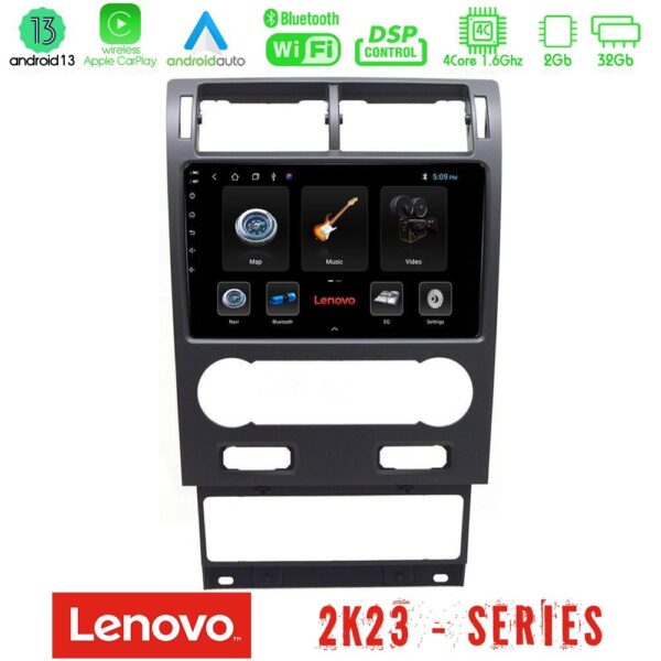 Lenovo Car Pad Ford Mondeo 2004-2007 4Core Android 13 2+32GB Navigation Multimedia Tablet 9"