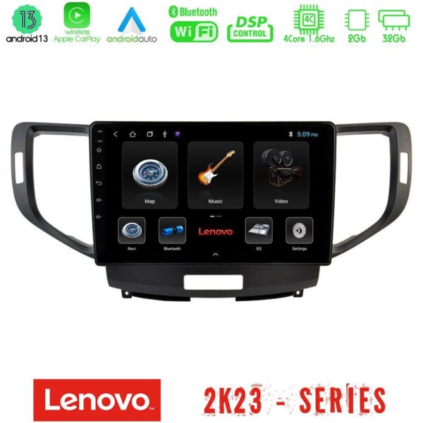 Lenovo Car Pad Honda Accord 2008-2015 4Core Android 13 2+32GB Navigation Multimedia Tablet 9"