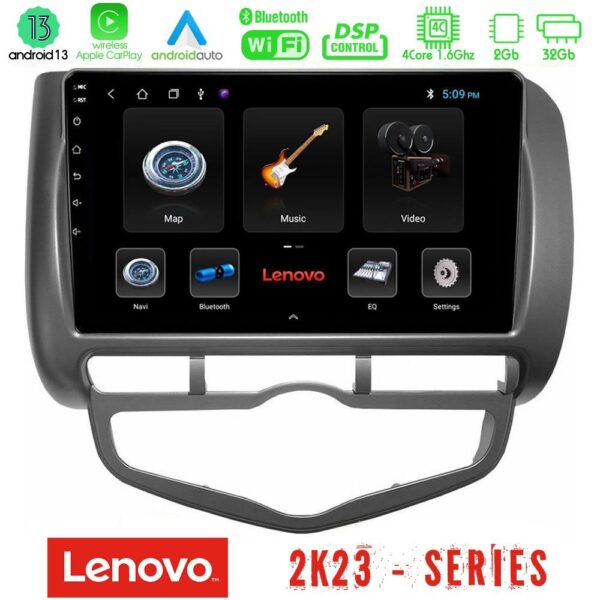 Lenovo Car Pad Honda Jazz 2002-2008 (Auto A/C) 4Core Android 13 2+32GB Navigation Multimedia Tablet 9"