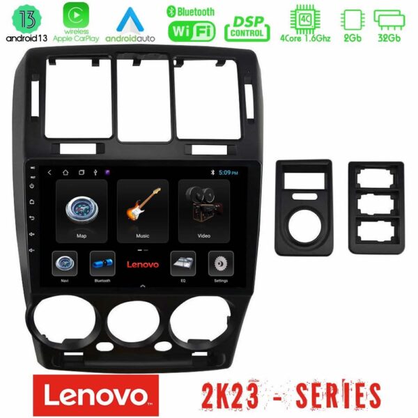 Lenovo Car Pad Hyundai Getz 2002-2009 4Core Android 13 2+32GB Navigation Multimedia Tablet 9" - Image 2