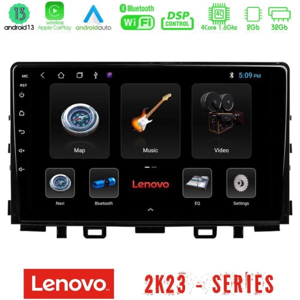 Lenovo Car Pad Kia Stonic 4Core Android 13 2+32GB Navigation Multimedia Tablet 9"