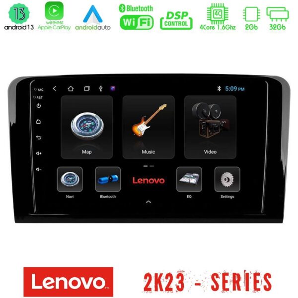 Lenovo Car Pad Mercedes ML/GL Class 4Core Android 13 2+32GB Navigation Multimedia Tablet 9"