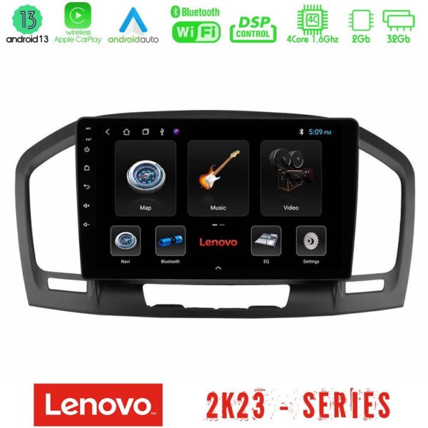 Lenovo Car Pad Opel Insignia 2008-2013 4core Android 13 2+32GB Navigation Multimedia Tablet 9"