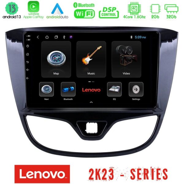 Lenovo Car Pad Opel Karl 2017-2019 4Core Android 13 2+32GB Navigation Multimedia Tablet 9"
