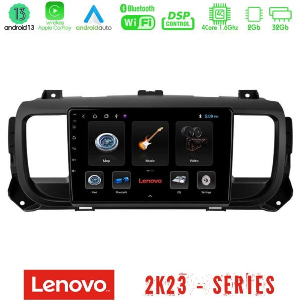 Lenovo Car Pad Citroen/Peugeot/Opel/Toyota 4Core Android 13 2+32GB Navigation Multimedia Tablet 9"