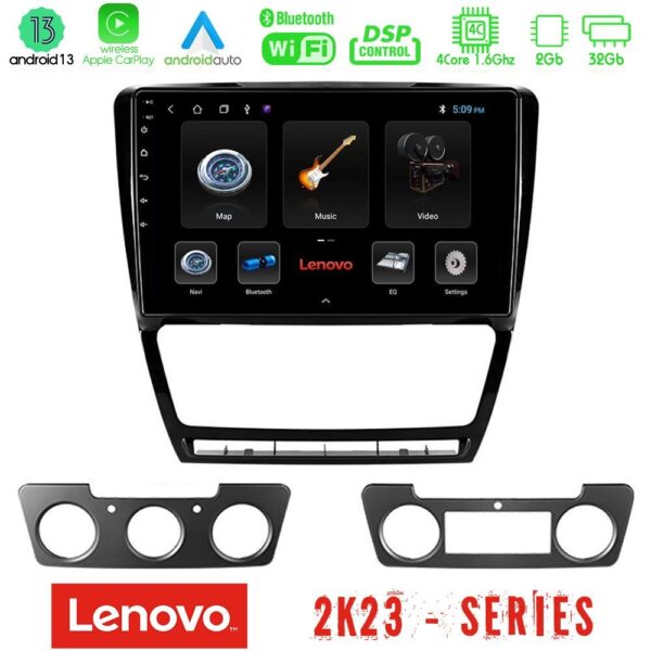 Lenovo Car Pad Skoda Octavia 5 4Core Android 13 2+32GB Navigation Multimedia Tablet 10" - Image 2