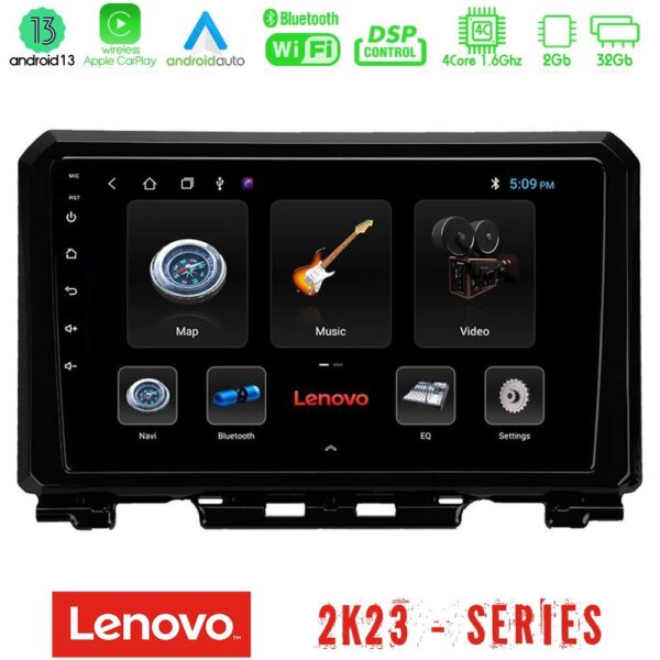 Lenovo Car Pad Suzuki Jimny 2018-2022 4Core Android 13 2+32GB Navigation Multimedia Tablet 9"