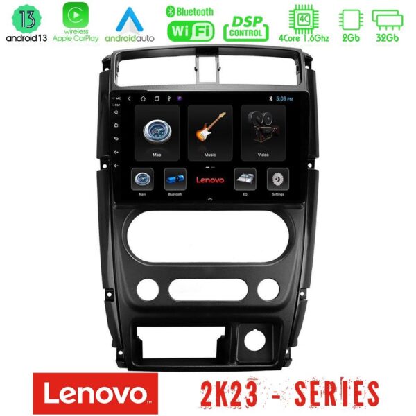 Lenovo Car Pad Suzuki Jimny 2007-2017 4Core Android 13 2+32GB Navigation Multimedia Tablet 9"