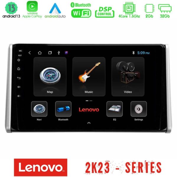 Lenovo Car Pad Toyota RAV4 2019-2023 4Core Android 13 2+32GB Navigation Multimedia Tablet 10"