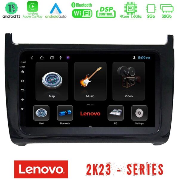 Lenovo Car Pad Vw Polo 4Core Android 13 2+32GB Navigation Multimedia Tablet 9" - Image 2