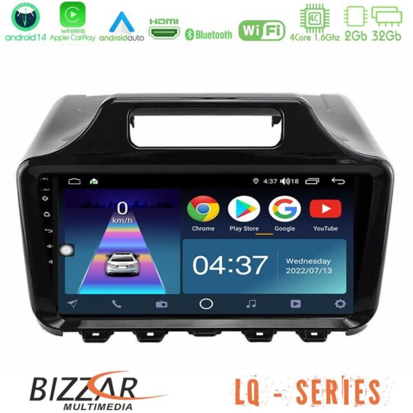Bizzar LQ Series 4Core Android14 2+32GB Toyota iQ 2008 – 2015 Navigation Multimedia Tablet 9″ Με Carplay & Android Auto