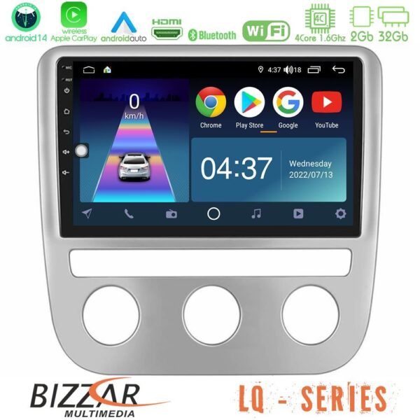 Bizzar LQ Series 4Core Android14 2+32GB VW Scirocco/ Eos Navigation Multimedia Tablet 9" Με Carplay & Android Auto - Image 2