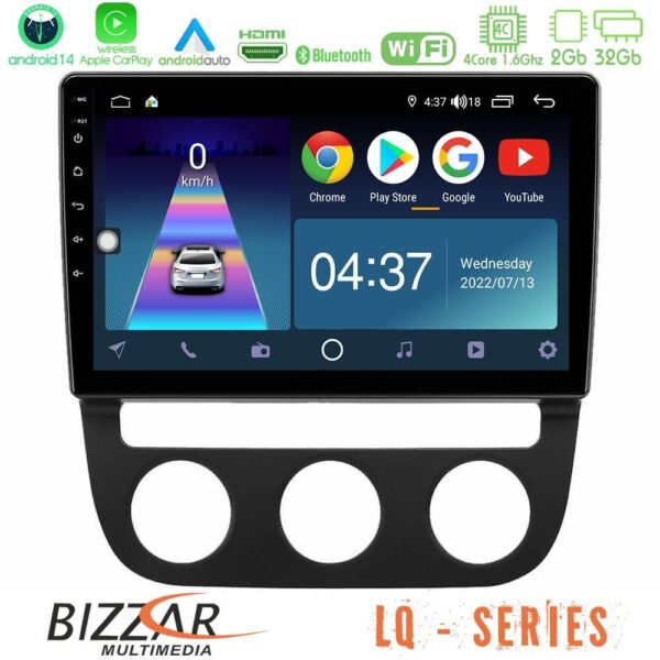 Bizzar LQ Series 4Core Android14 2+32GB VW Jetta Navigation Multimedia Tablet 10" Με Carplay & Android Auto - Image 4