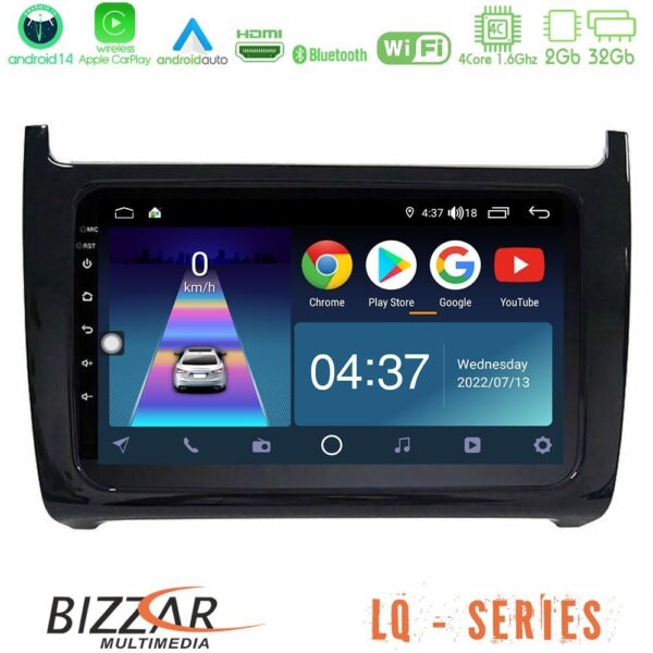 Bizzar LQ Series 4Core Android14 2+32GB Vw Polo Navigation Multimedia Tablet 9" Με Carplay & Android Auto - Image 2