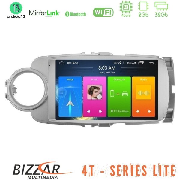 Bizzar 4T Series Toyota Yaris 4Core Android13 2+32GB Navigation Multimedia Tablet 9" - Image 2