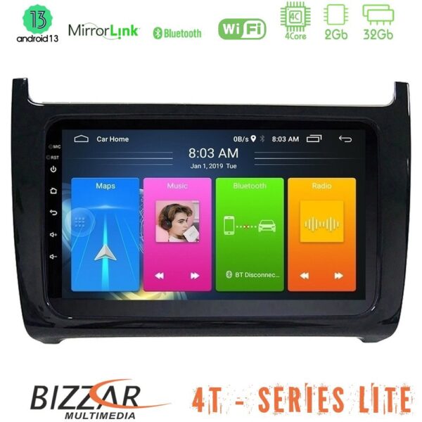 Bizzar 4T Series Vw Polo 4Core Android13 2+32GB Navigation Multimedia Tablet 9" - Image 2