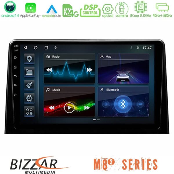 Bizzar M8² Series 8Core Android14 4+32GB Peugeot Partner / Citroën Berlingo 2020-> Navigation Multimedia Tablet 10" Με Carplay & Android Auto