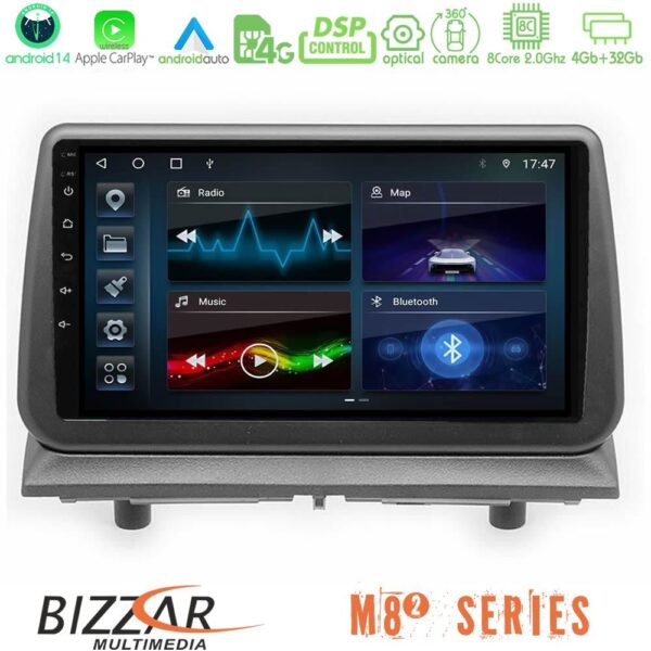 Bizzar M8² Series 8Core Android14 4+32GB Dodge Nitro 2007-2011 Navigation Multimedia Tablet 9″ Με Carplay & Android Auto