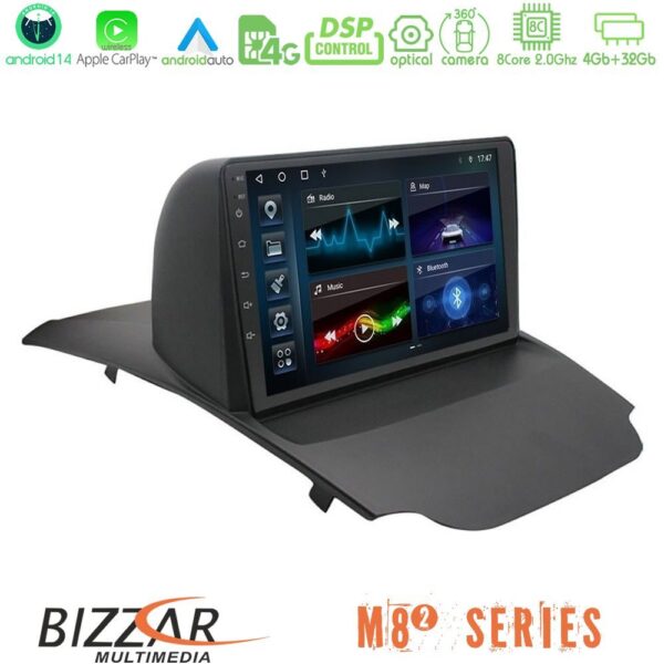 Bizzar M8² Series 8Core Android14 4+32GB Ford Ecosport 2014-2017 Navigation Multimedia Tablet 10" Με Carplay & Android Auto