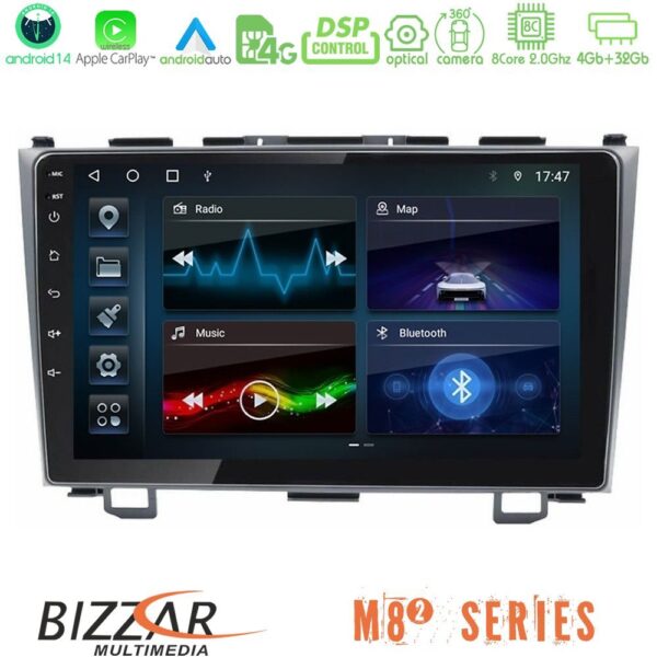 Bizzar M8² Series 8Core Android14 4+32GB Honda CRV Navigation Multimedia Tablet 9" Με Carplay & Android Auto
