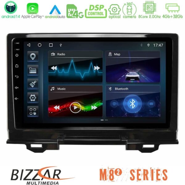 Bizzar M8² Series 8Core Android14 4+32GB Honda HR-V 2021-> Navigation Multimedia Tablet 9" Με Carplay & Android Auto