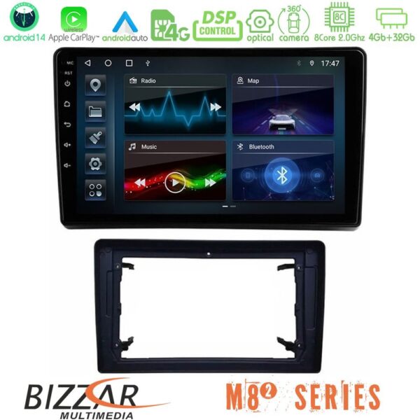 Bizzar M8² Series 8Core Android14 4+32GB Chrysler / Dodge / Jeep Navigation Multimedia Tablet 10" Με Carplay & Android Auto