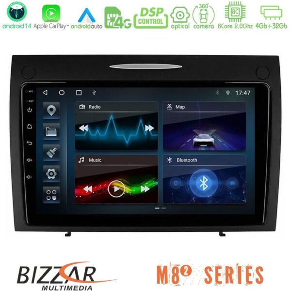 Bizzar M8² Series 8Core Android14 4+32GB Mercedes SLK Class Navigation Multimedia Tablet 9" Με Carplay & Android Auto