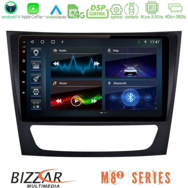 Bizzar M8² Series 8Core Android14 4+32GB Mercedes E Class / CLS Class Navigation Multimedia Tablet 9" Με Carplay & Android Auto