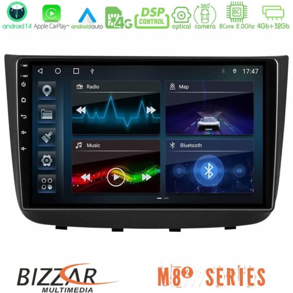 Bizzar M8² Series 8Core Android14 4+32GB Mercedes Vito/Viano 2003-2006 Navigation Multimedia Tablet 10″ Με Carplay & Android Auto