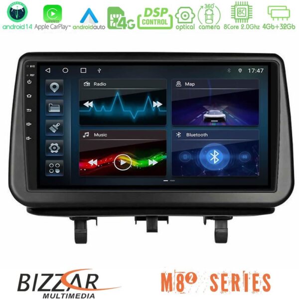 Bizzar M8² Series 8Core Android14 4+32GB Opel Meriva B 2010-2017 Navigation Multimedia Tablet 9″ Με Carplay & Android Auto