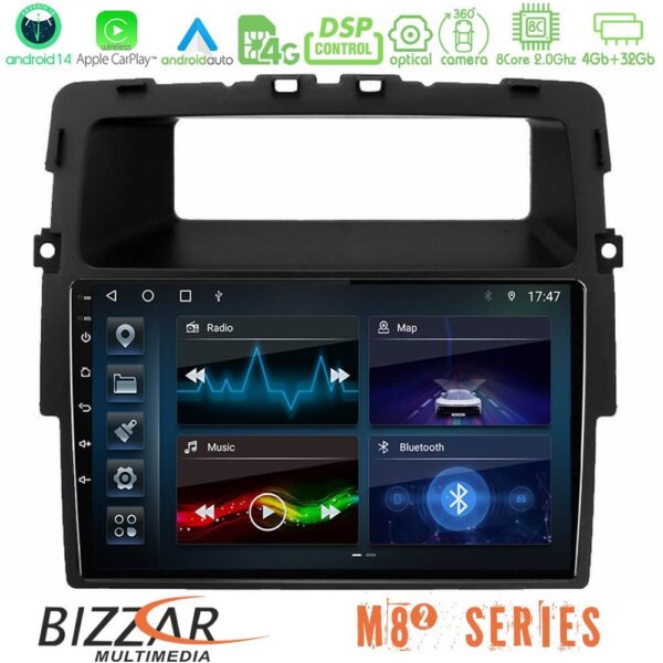 Bizzar M8² Series 8Core Android14 4+32GB Renault/Nissan/Opel Navigation Multimedia Tablet 10" Με Carplay & Android Auto
