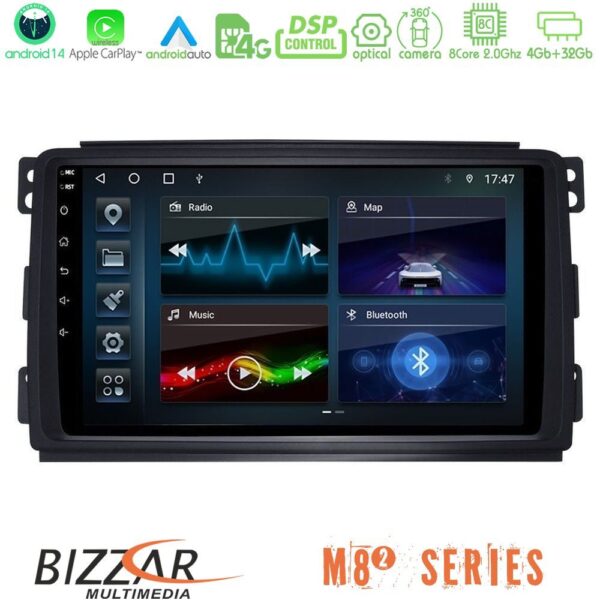 Bizzar M8² Series 8Core Android14 4+32GB Smart 451 Navigation Multimedia Tablet 9" Με Carplay & Android Auto