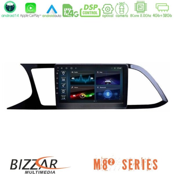 Bizzar M8² Series 8Core Android14 4+32GB Seat Leon 2013 – 2019 Navigation Multimedia Tablet 9" Με Carplay & Android Auto