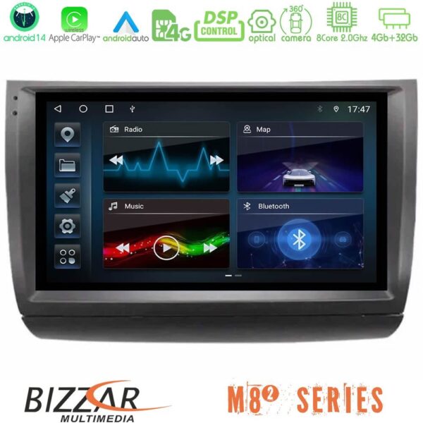 Bizzar M8² Series 8Core Android14 4+32GB Toyota Prius 2004-2009 Navigation Multimedia Tablet 9" Με Carplay & Android Auto