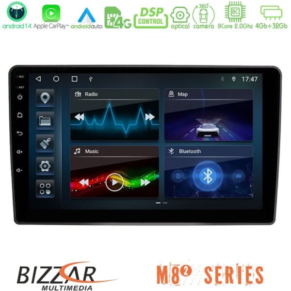 Bizzar M8² Series 8Core Android14 4+32GB VW Passat Navigation Multimedia Tablet 9" Με Carplay & Android Auto